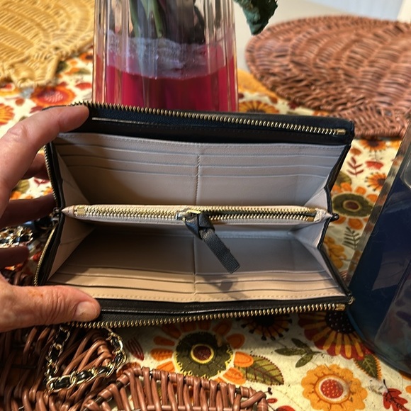 Chloe black double flap wallet on a chain - Picture 6 of 7